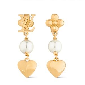 louis vuitton blooming pearls earrings
